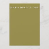 Grüner Olive Solid Color Trend Begleitkarte (Vorderseite)