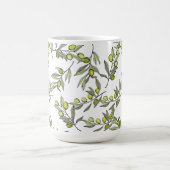 Grüner Olivenbaum Kaffeetasse (Mittel)