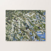 Grüner Olivenbaum mit schwarzen Früchten Puzzle (Horizontal)