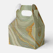Grüner Onyx-Steinmuster Geschenkschachtel (Rückseite)
