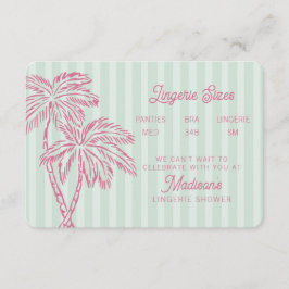 Grüner Palm Springs Pastel Beach Fingerling Begleitkarte
