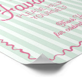 Grüner Palm springs Pastellstrand Liebhaber Poster (Ecke)