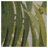 Grüner Palmblattleinendruck Stoff (Muster)