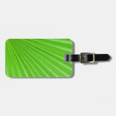 Grüner Palmenblatthintergrund Gepäckanhänger (Vorderseite horizontal)