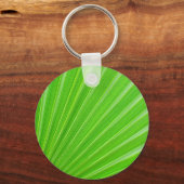 Grüner Palmenblatthintergrund Schlüsselanhänger (Vorderseite)