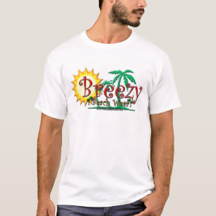 Grüner Palmenlogo-Single T-Shirt