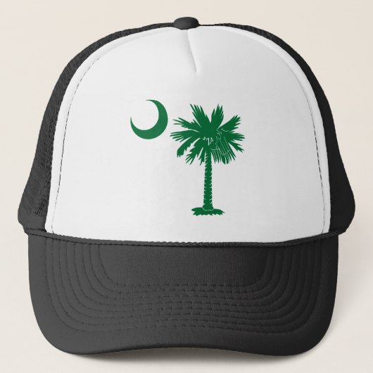 Grüner Palmetto Truckerkappe (Vorderseite)