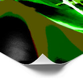 Grüner Papagei 6537 Poster (Ecke)