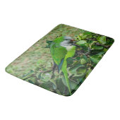 Grüner Papagei Badematte (Schrägansicht)