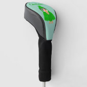 Grüner Papagei-Design Golf Headcover (angewinkelt)