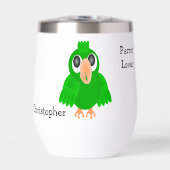 Grüner Papagei-Design, Hintergrund in beliebiger F (Vorderseite)
