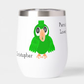 Grüner Papagei-Design, Hintergrund in beliebiger F (Rückseite)