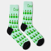 Grüner Papagei-Design Socken (Rechts)