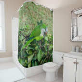 Grüner Papagei Duschvorhang (Beispiel)