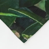 Grüner Papagei Fleecedecke (Ecke)