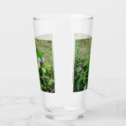 Grüner Papagei Glas (Links)