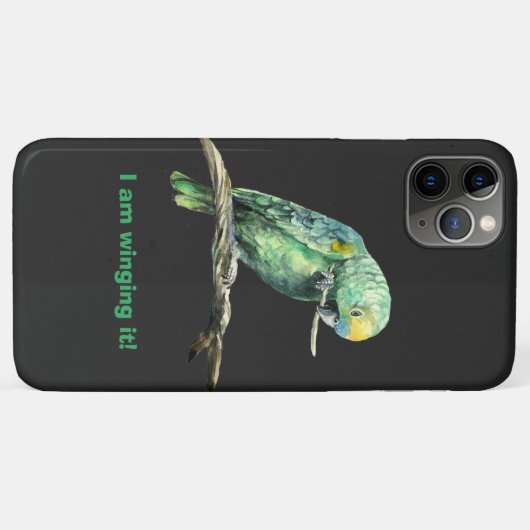 Grüner Papagei, iPhone Case-Mate iPhone Hülle (Rückseite (Horizontal))