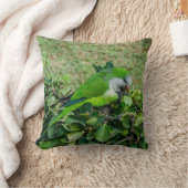 Grüner Papagei Kissen (Decke)