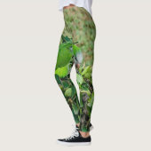 Grüner Papagei Leggings (Links)