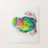 Grüner Papagei - Niedlicher Baby Bird Puzzle (Vertikal)