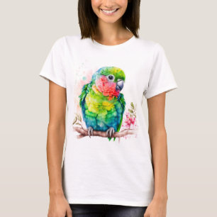 Grüner Papagei - Niedlicher Baby Bird T-Shirt