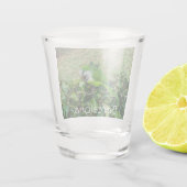 Grüner Papagei Schnapsglas (Rückseite)