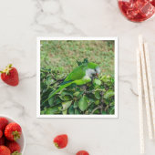 Grüner Papagei Serviette (Beispiel)