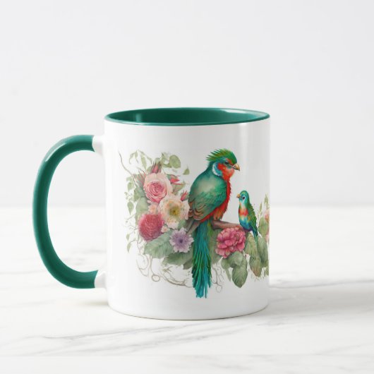 Grüner Papagei und Baby Tasse (Links)