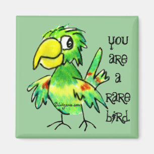 Grüner Papageien-Magnet Magnet