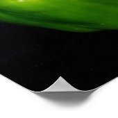 grüner Paprika Poster (Ecke)