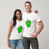 grüner Paprika T-Shirt (Unisex)