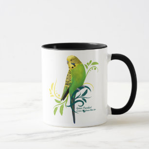 Grüner Parakeet Tasse