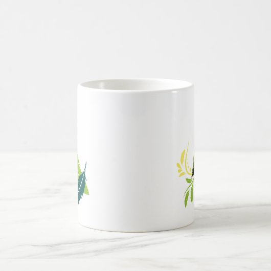 Grüner Parakeet Tasse (Mittel)