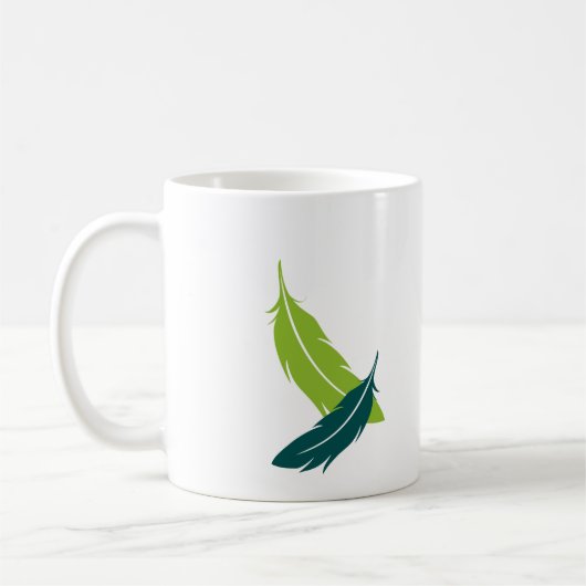 Grüner Parakeet Tasse (Links)