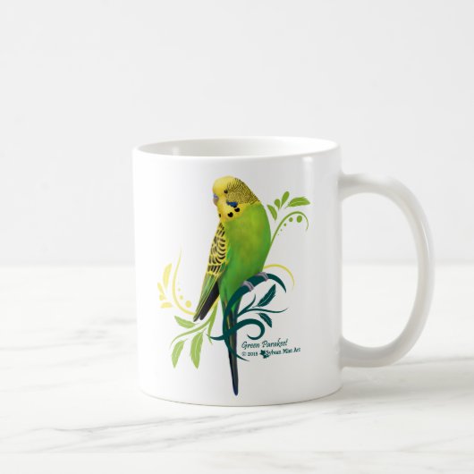 Grüner Parakeet Tasse (Rechts)