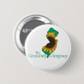 Grüner Party-Knopf Button (Vorne & Hinten)