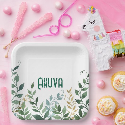 Grüner Party Pappteller (Party)