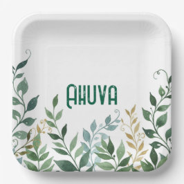 Grüner Party Pappteller