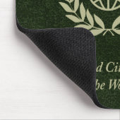 Grüner Pass Mousepad (Ecke)