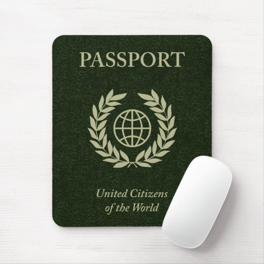 Grüner Pass Mousepad (Mit Mouse)