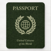 Grüner Pass Mousepad (Vorne)
