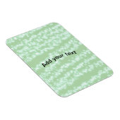 Grüner Pastell-Glitter-Funkel-Name-Text Boho Retro Magnet (Rechte Seite)