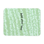 Grüner Pastell-Glitter-Funkel-Name-Text Boho Retro Magnet (Horizontal)