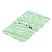 Grüner Pastell-Glitter-Funkel-Name-Text Boho Retro Magnet (Linke Seite)