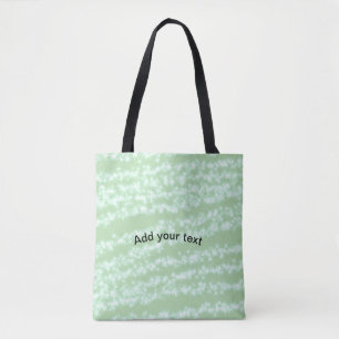 Grüner Pastell-Glitter-Sparkel-Name Text Boho Retr Tasche