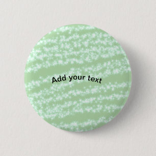 Grüner Pastell-Glitter-Sparkling-Name-Text Boho Re Button
