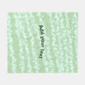 Grüner Pastell-Glitter-Sparkling-Name-Text Boho Re Fleecedecke (Vorderseite (Horizontal))