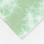 Grüner Pastell-Glitter-Sparkling-Name-Text Boho Re Fleecedecke (Ecke)