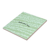 Grüner Pastell-Glitter-Sparkling-Name-Text Boho Re Fliese (Seite)