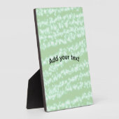 Grüner Pastell-Glitter-Sparkling-Name Text Boho Re Fotoplatte (Seite)